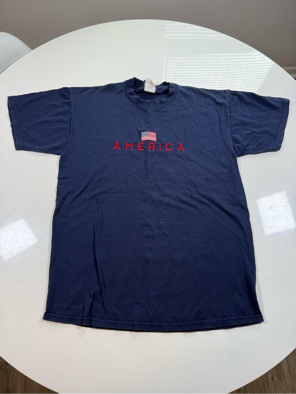 Vintage Embroidered America Tee